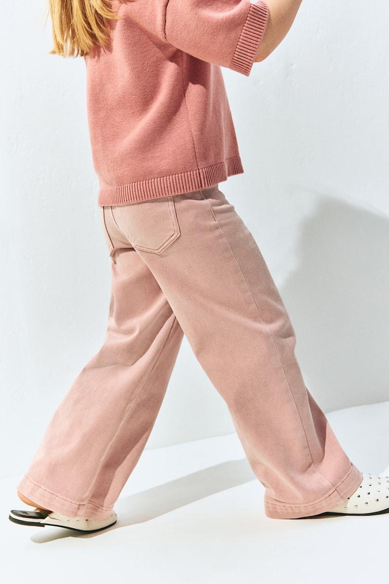 H&M Pantalón Acampanado - Blanco - NIÑOS