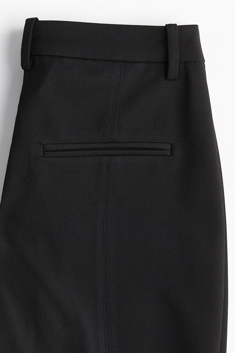 H&M Pantalón Con Abertura En El Bajo - Negro - MUJER