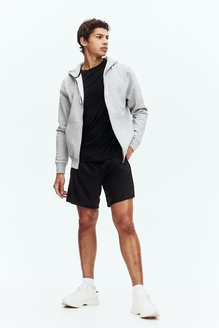H&M Pantalón Corto De Deporte - Verde Caqui - HOMBRE