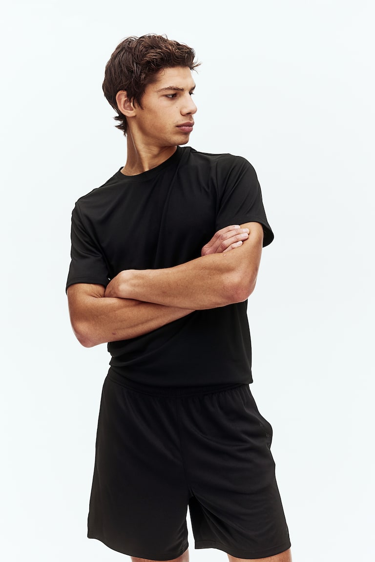 H&M Pantalón corto de deporte - Verde caqui - HOMBRE