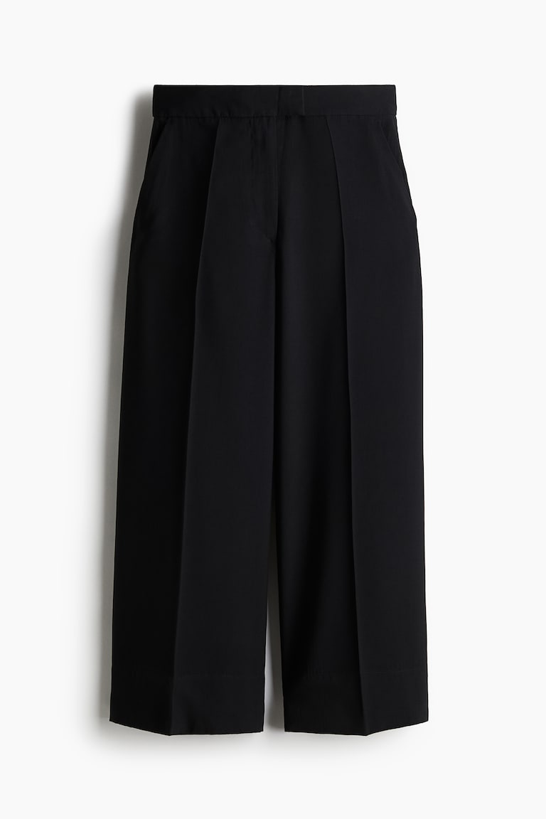 H&M Pantalón Culotte De Vestir - Negro - MUJER