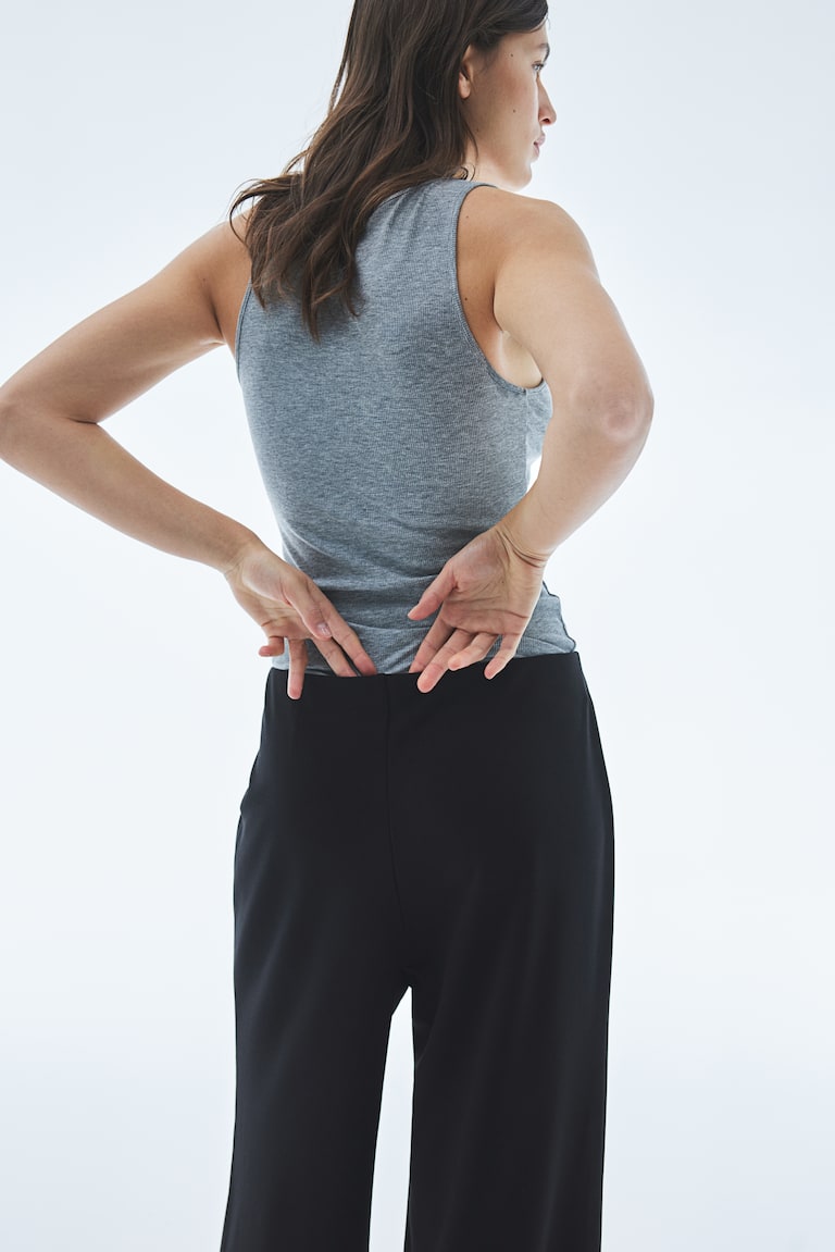 H&M Pantalón De Punto - Negro - MUJER