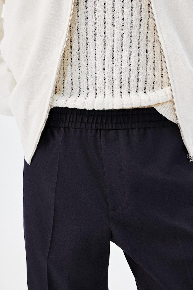 H&M Pantalón De Sarga Slim Fit - Beige Claro - HOMBRE