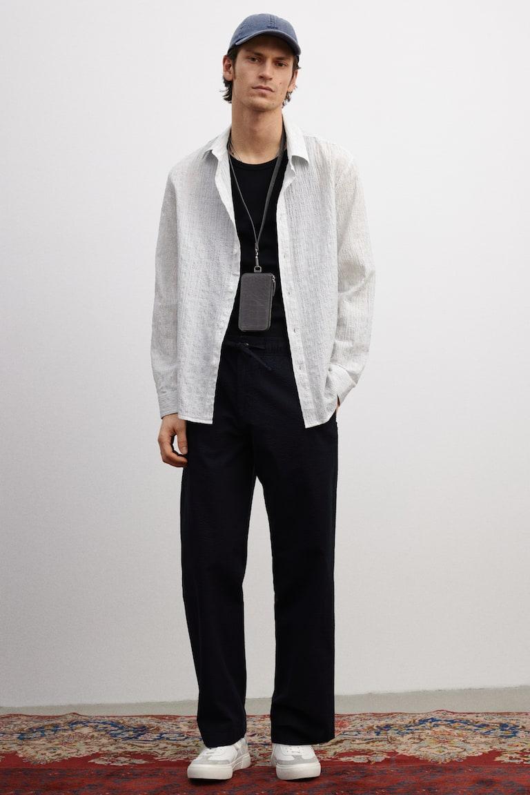 H&M Pantalón de sirsaca Relaxed Fit - Beige - HOMBRE