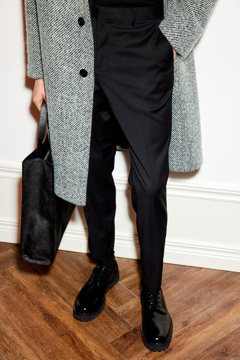 H&M Pantalón De Traje Slim Fit - Beige - HOMBRE