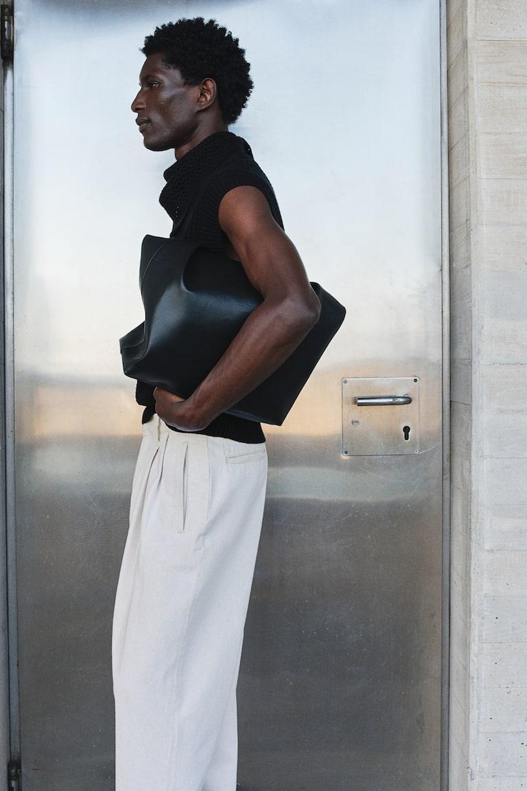 H&M Pantalón Denim Relaxed Fit - Negro - HOMBRE