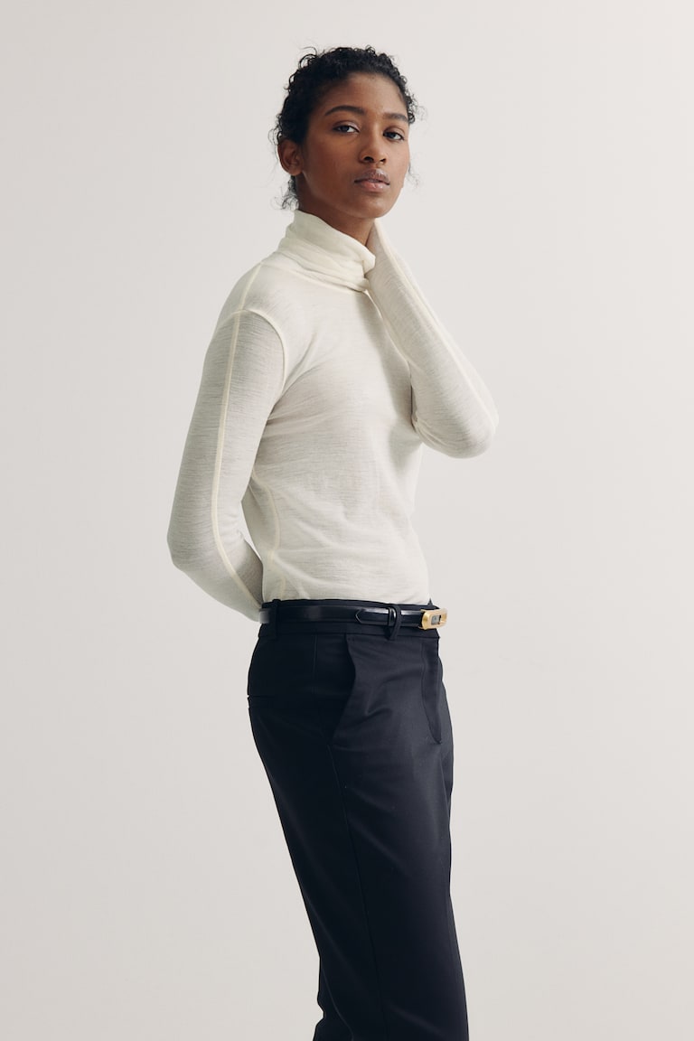 H&M Pantalón Pitillo - Verde Caqui Oscuro - MUJER