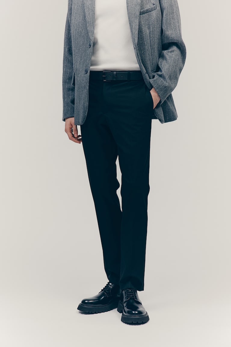 H&M Pantalón Sastre Slim Fit - Azul Marino - HOMBRE