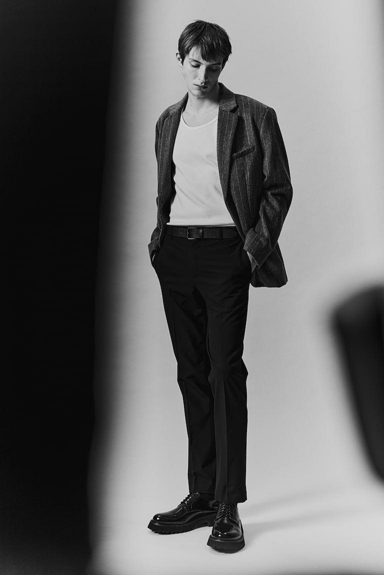 H&M Pantalón Sastre Slim Fit - Gris Oscuro - HOMBRE