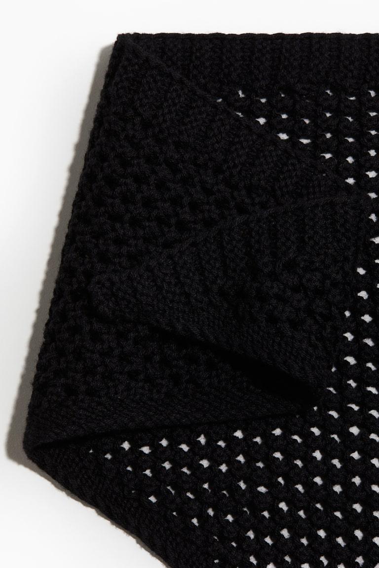 H&M Pañuelo En Punto Pointelle - Negro - HOMBRE
