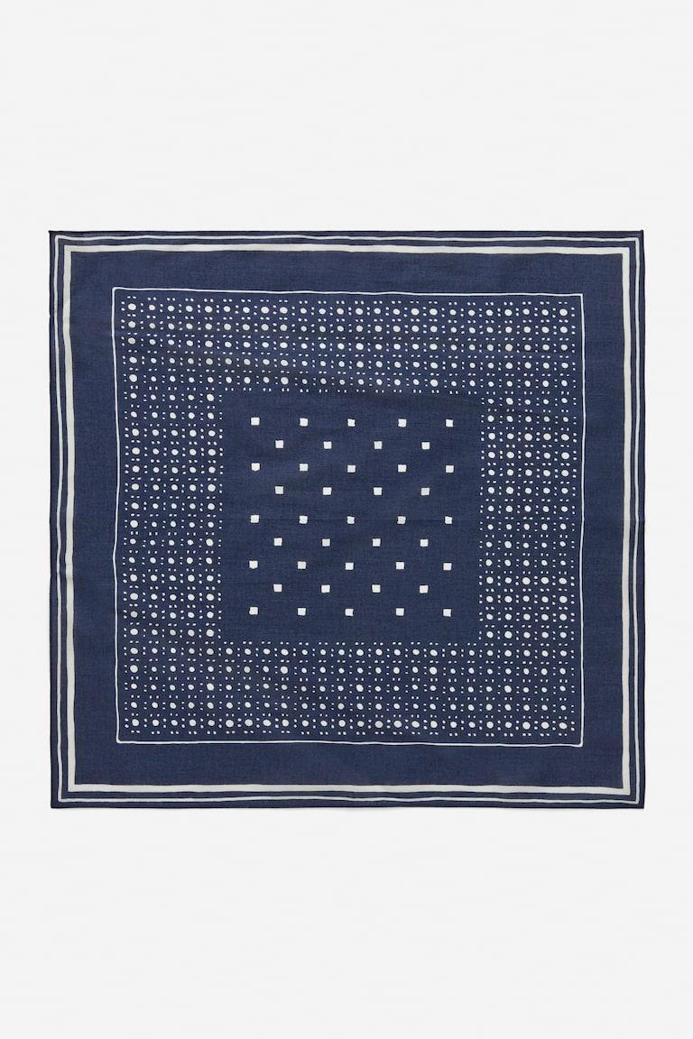 H&M Pañuelo estampado - Azul - MUJER