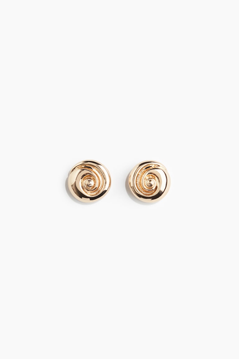 H&M Pendientes con diseño en espiral - Dorado - MUJER