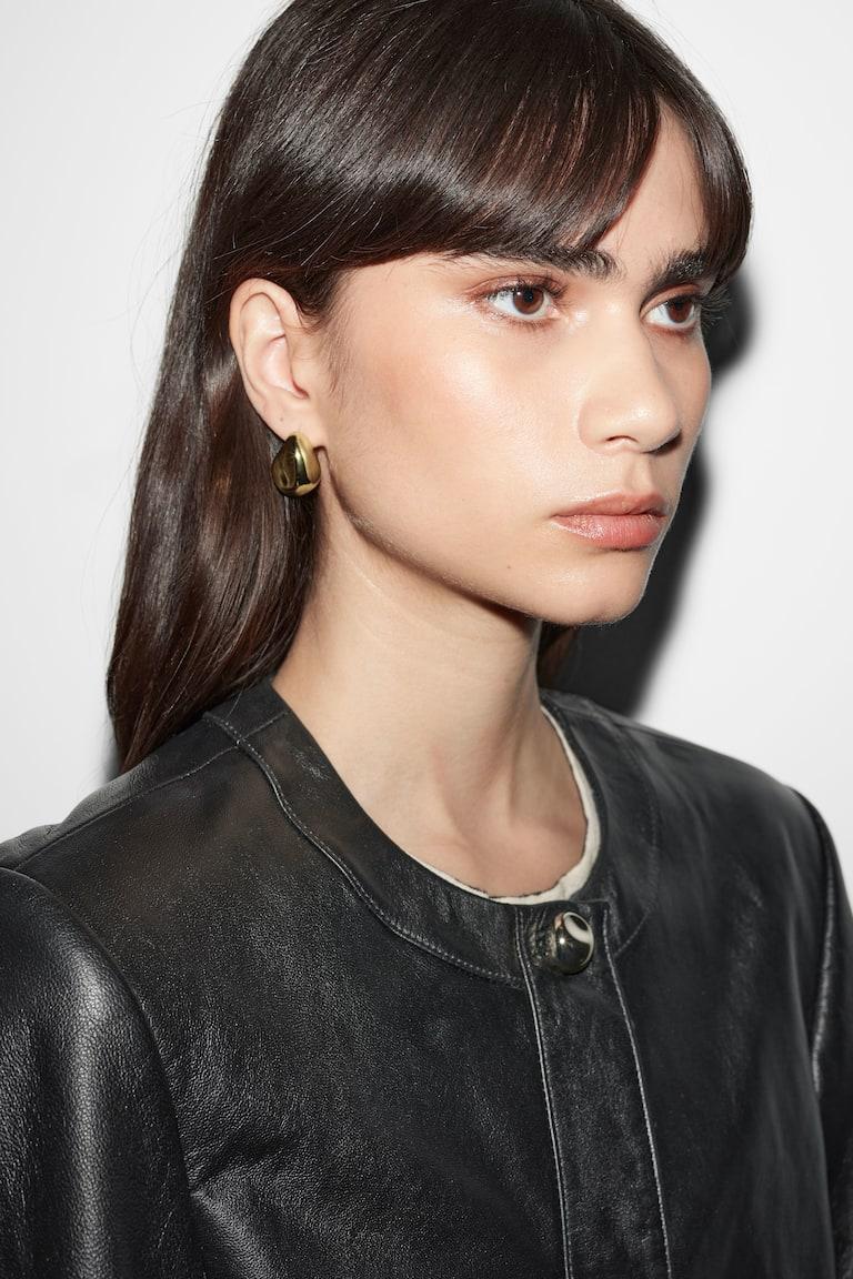 H&M Pendientes de botón irregulares - Oro - MUJER