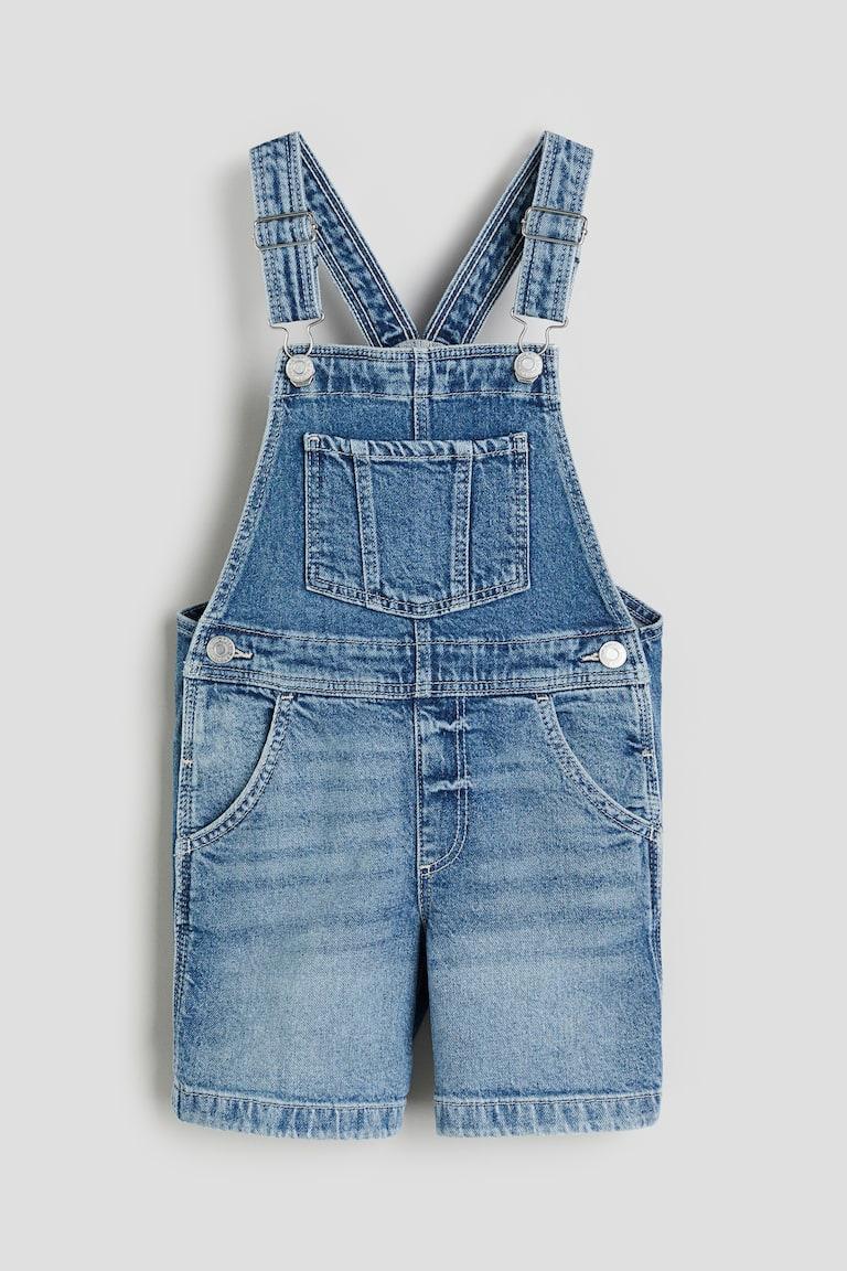 H&M Peto vaquero corto - Rosa empolvado claro - NIÑOS