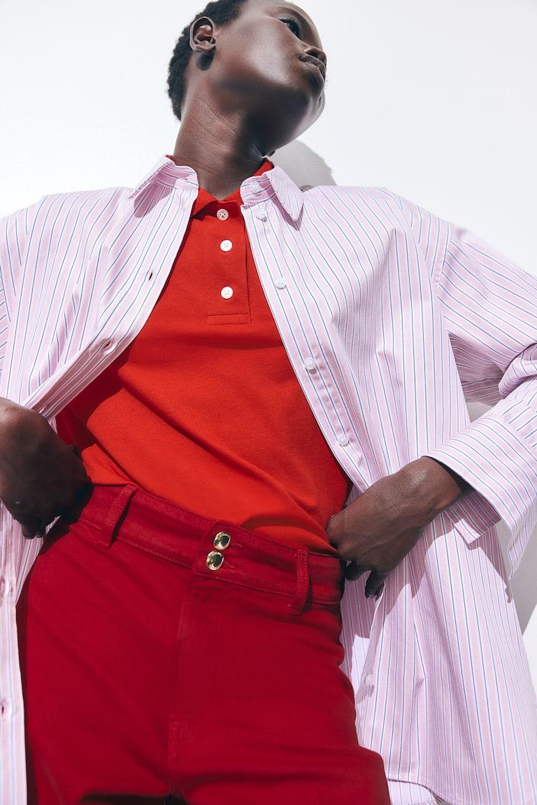 H&M Polo - Rojo/Sport Studios - MUJER