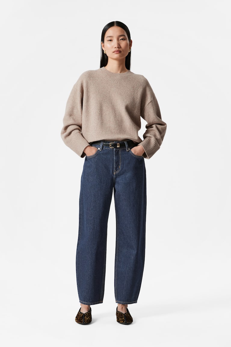 H&M Relaxed Knit Jumper - Azul Brillante - MUJER