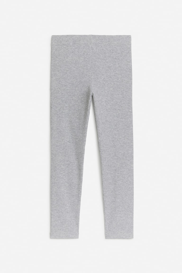 H&M Rib Jersey Leggings - Rojo Brillante - NIÑOS
