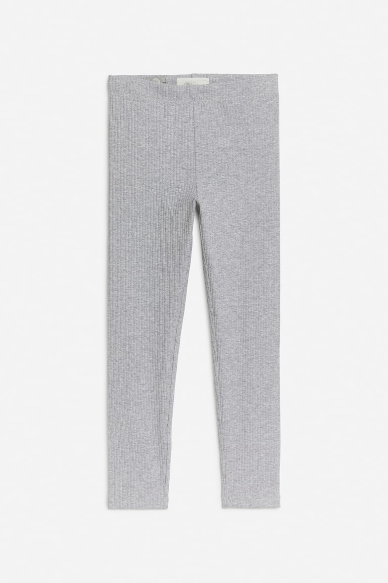 H&M Rib Jersey Leggings - Rojo brillante - NIÑOS