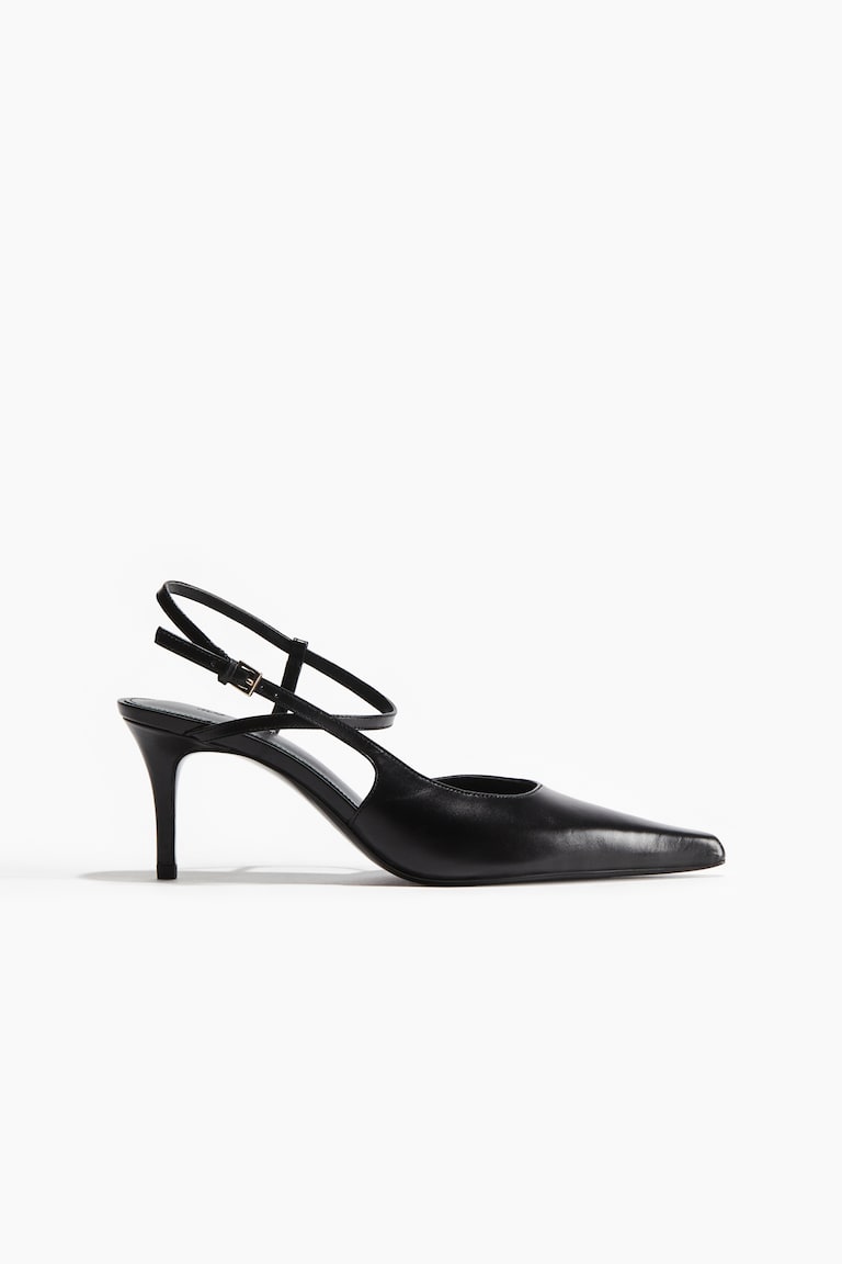 H&M Salones de piel con punta fina - Negro - MUJER
