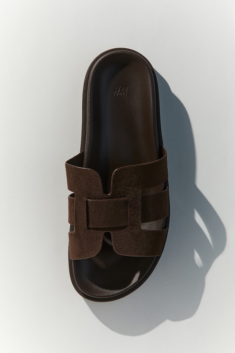 H&M Sandalias - Marrón oscuro - MUJER