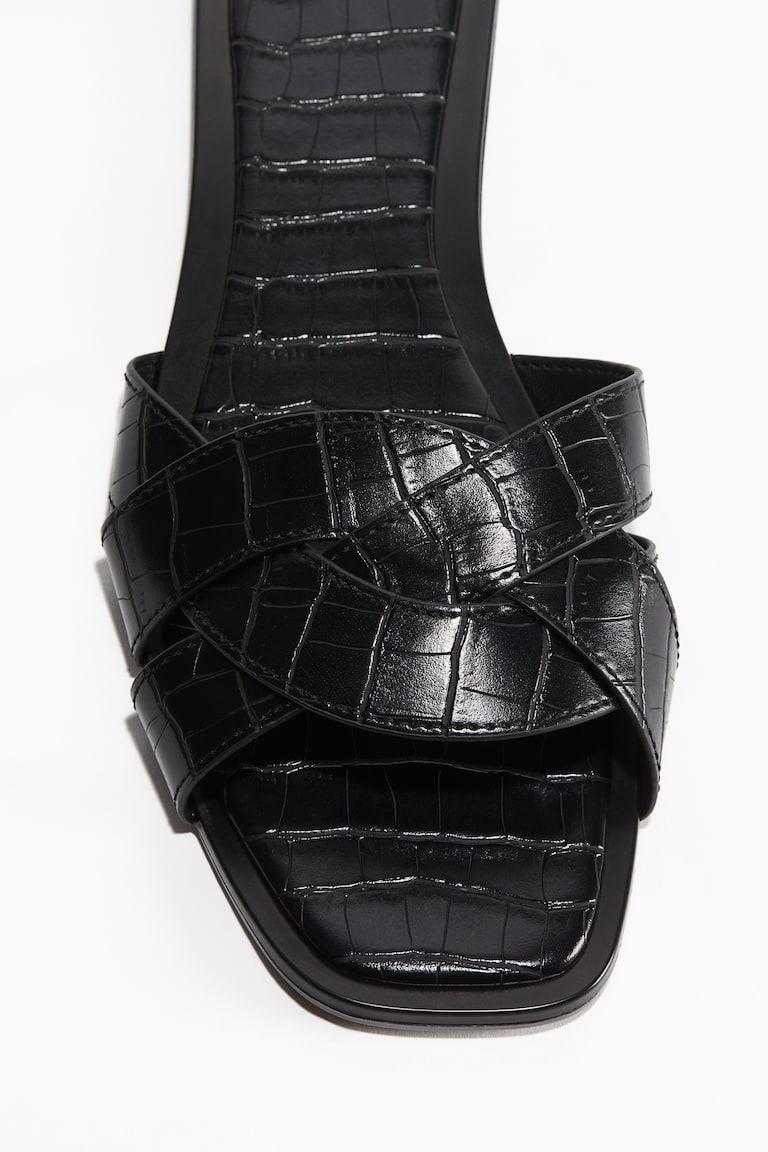 H&M Sandalias Trenzadas - Marrón Oscuro - MUJER