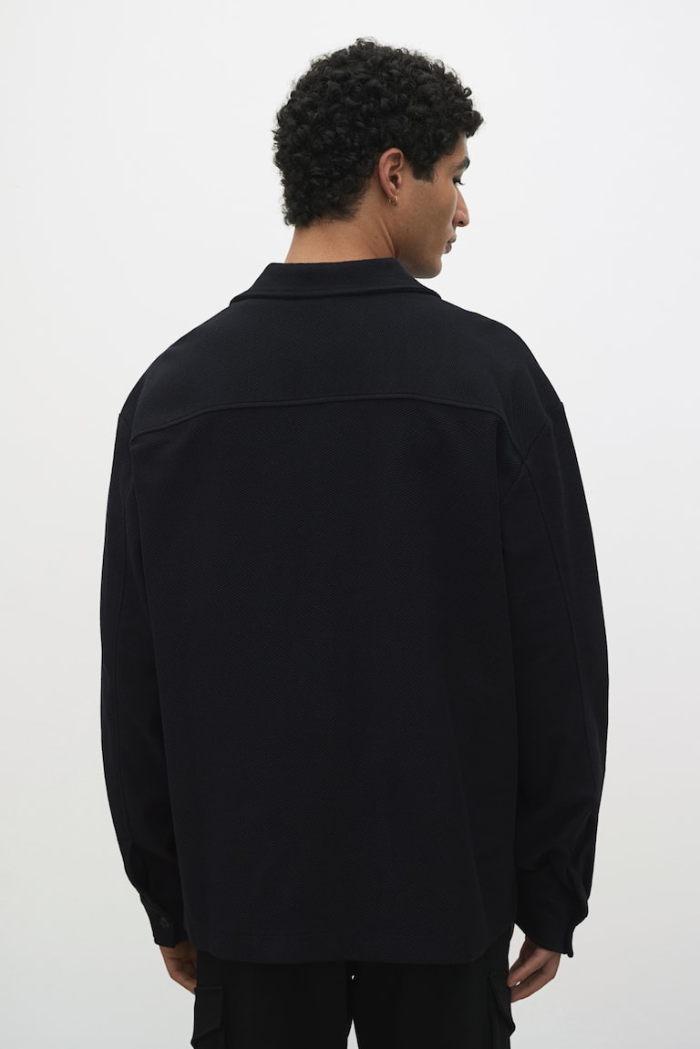 H&M Sobrecamisa Cepillada Loose Fit - Crema - HOMBRE