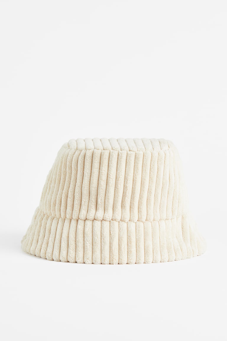 H&M Sombrero bucket de pana - Beige - MUJER