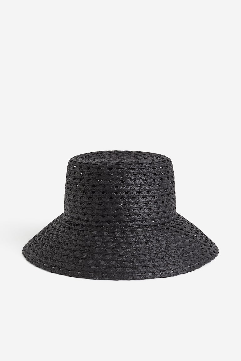 H&M Sombrero De Paja - Negro - MUJER