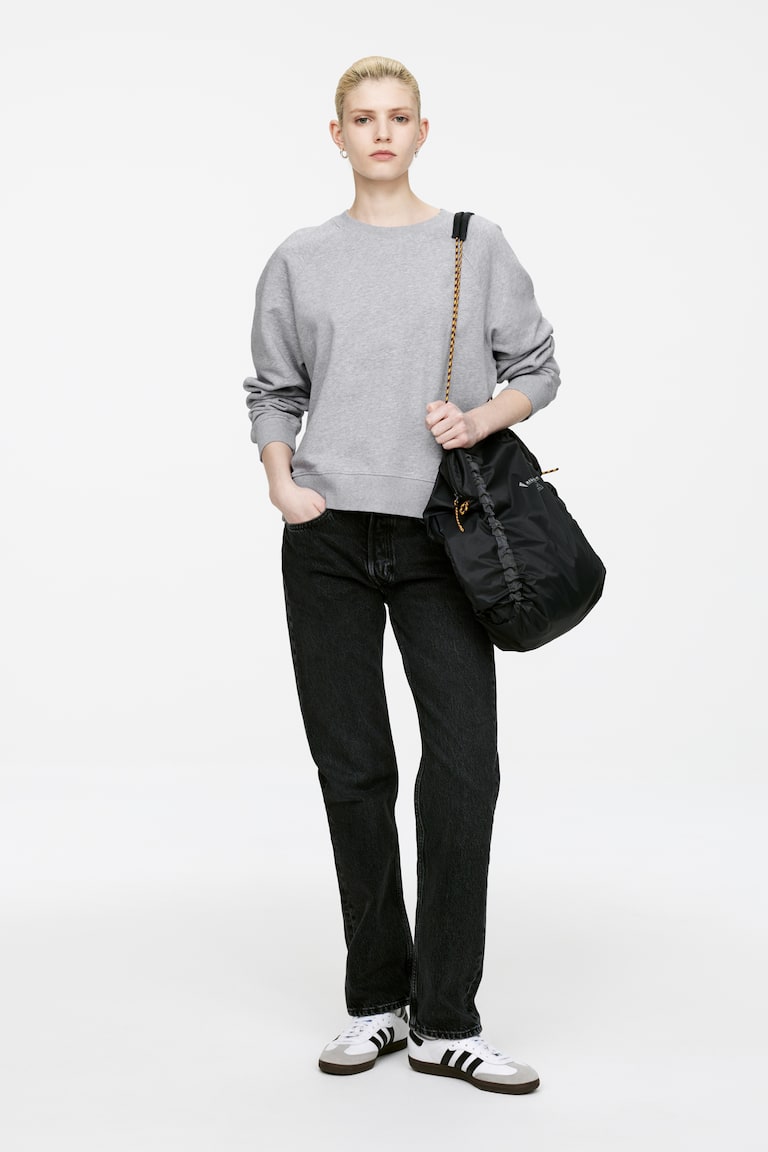 H&M Sudadera De Rizo Francés - Azul Oscuro - MUJER