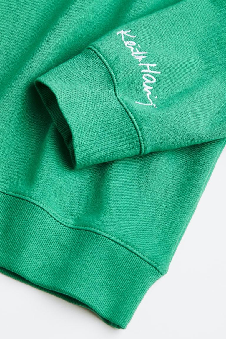 H&M Sudadera Loose Fit - Crema/Keith Haring - HOMBRE