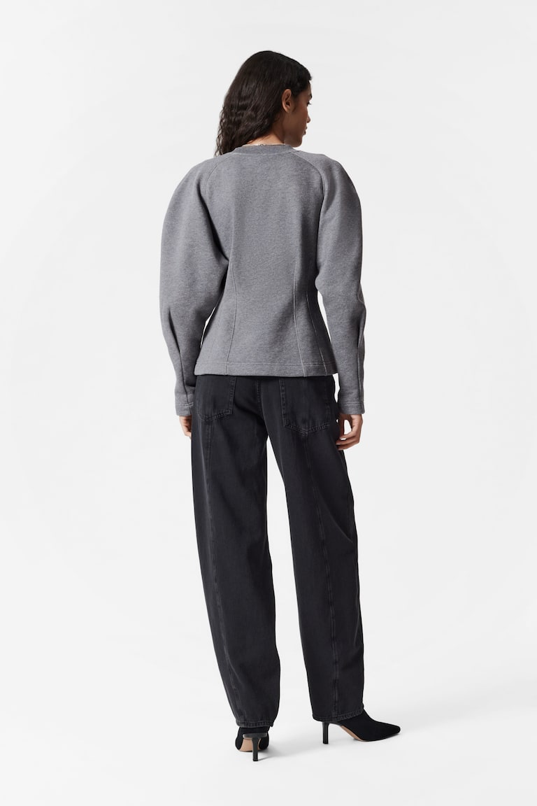 H&M Suéter Escultural - Gris - MUJER