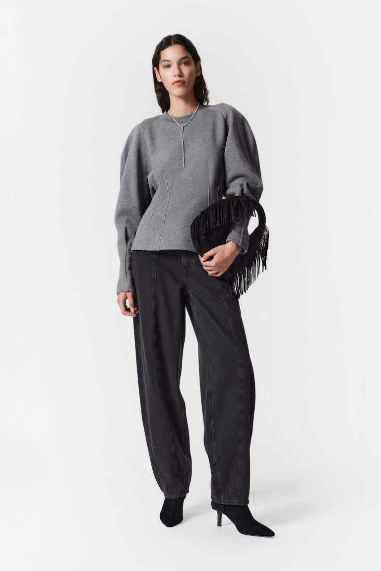 H&M Suéter escultural - Gris - MUJER