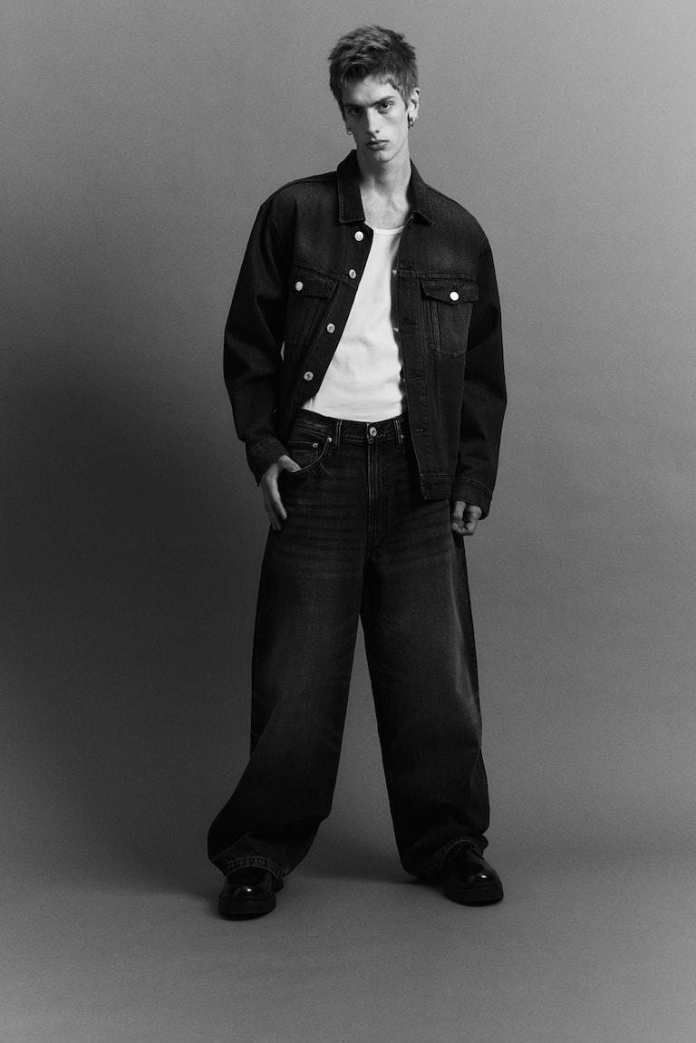 H&M Super Baggy Jeans - Azul Denim - HOMBRE