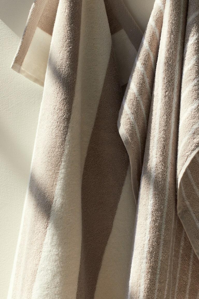H&M Toalla de mano de rayas - Salvia/Rayas - HOME