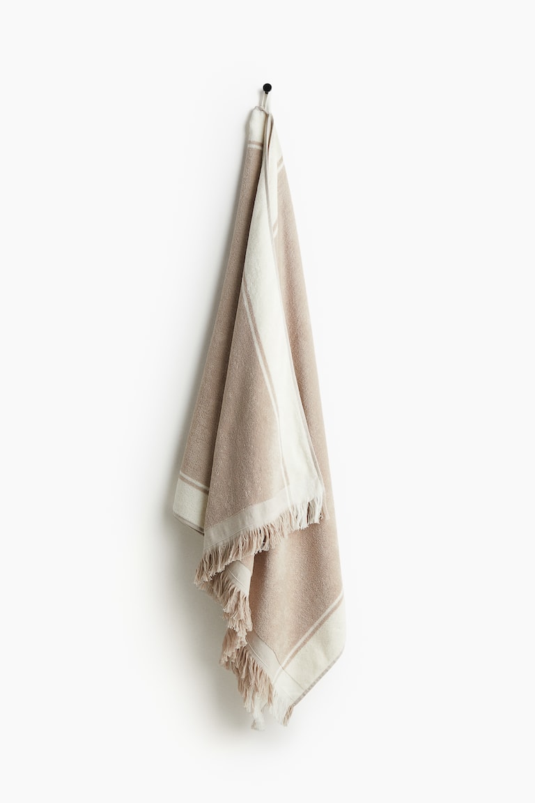 H&M Toalla De Playa Con Flecos - Beige - HOME