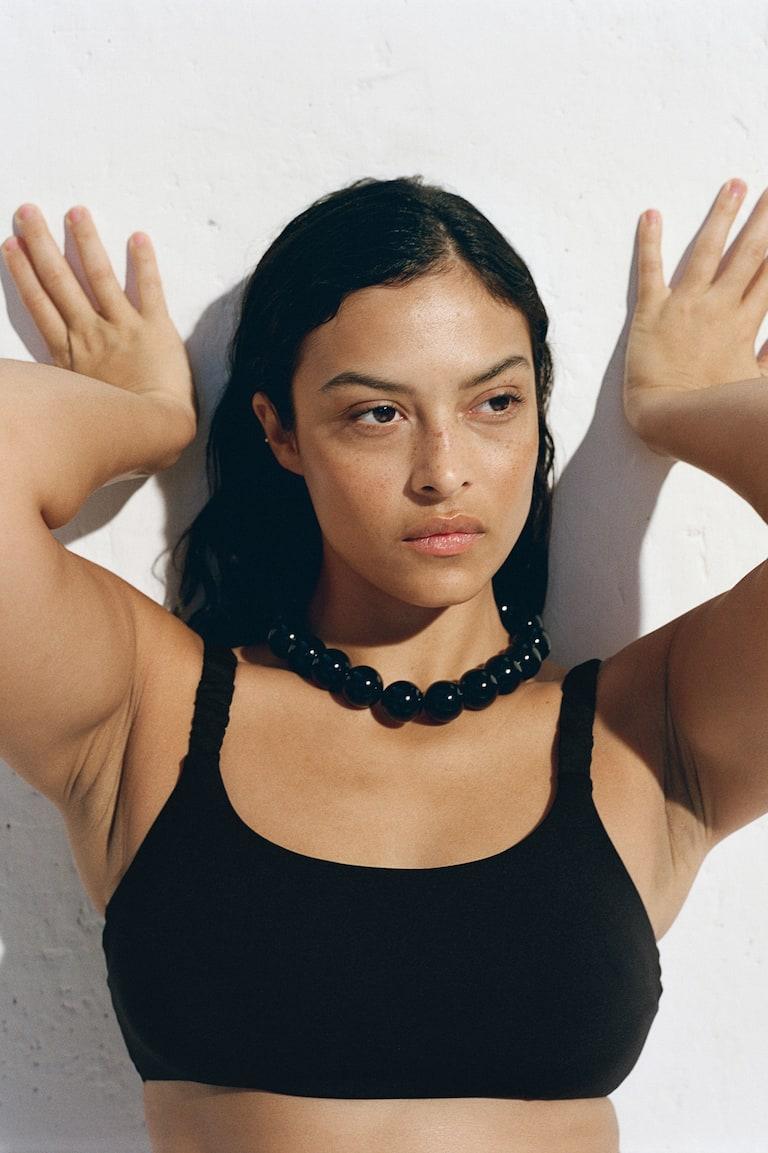 H&M Top De Bikini Acolchado - Negro - MUJER