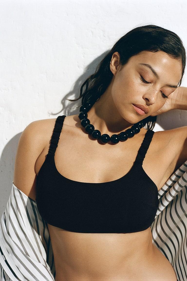 H&M Top de bikini acolchado - Negro - MUJER