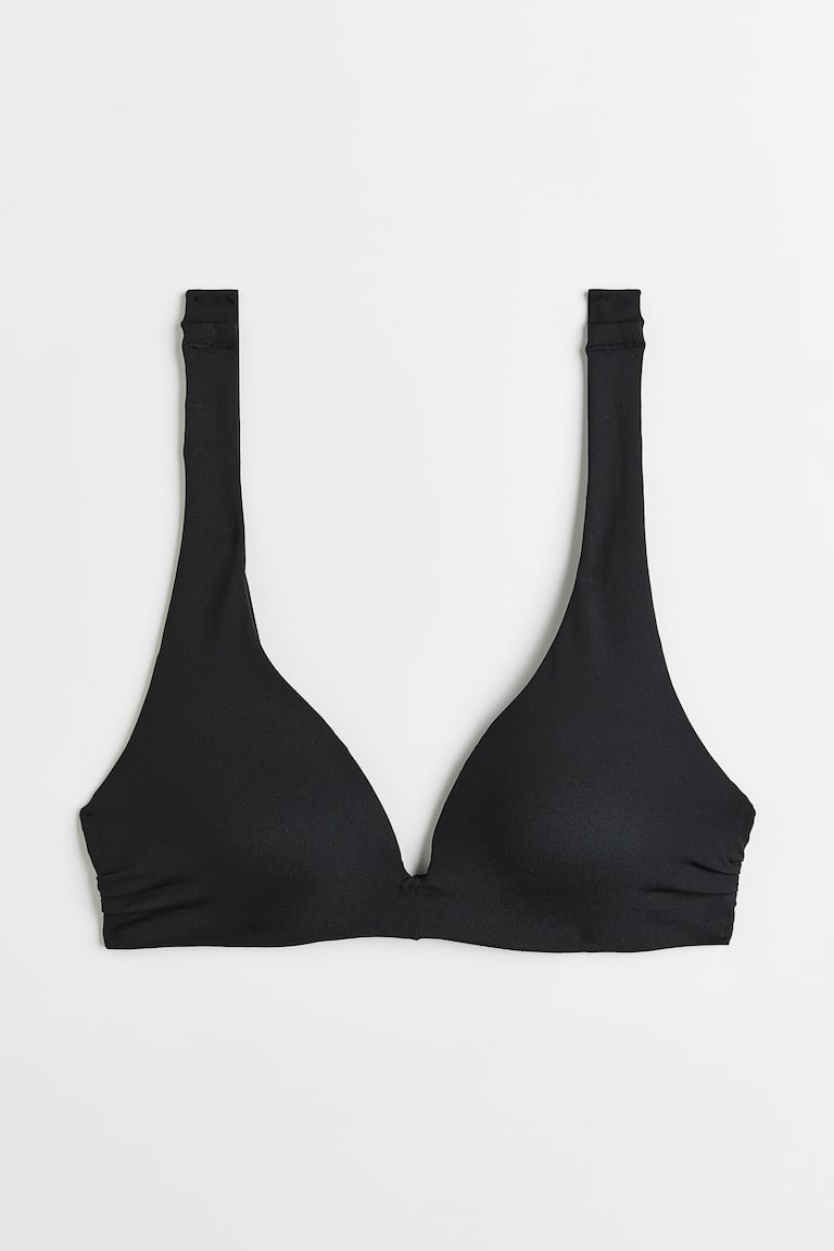 H&M Top de bikini push-up - Azul oscuro - MUJER