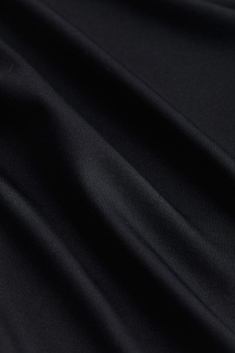 H&M Top De Tirantes En Microfibra - Negro - MUJER