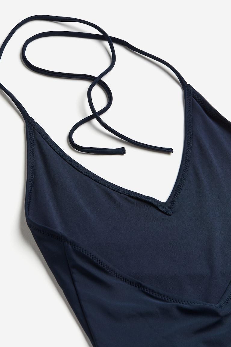 H&M Traje De Baño Con Escote Halter - Negro - MUJER