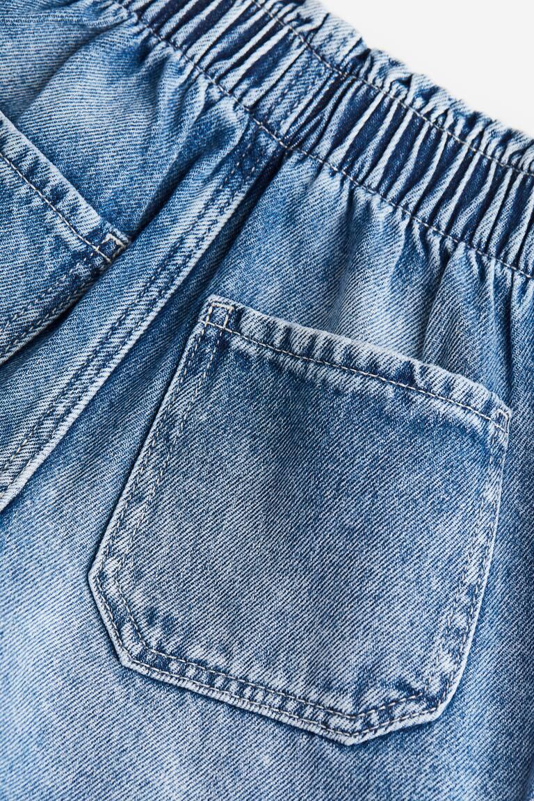 H&M Vaquero Corto Loose Fit - Crema - NIÑOS