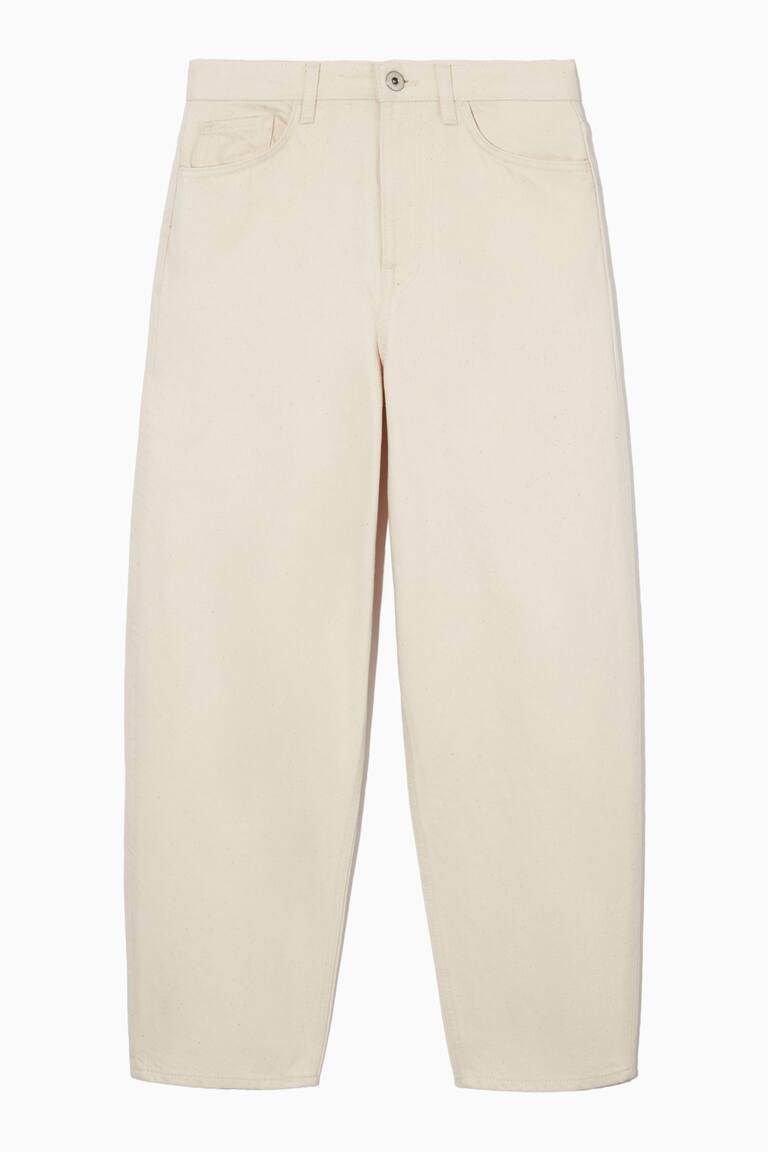 H&M VAQUEROS PITILLO ARCH - BLANCO - MUJER