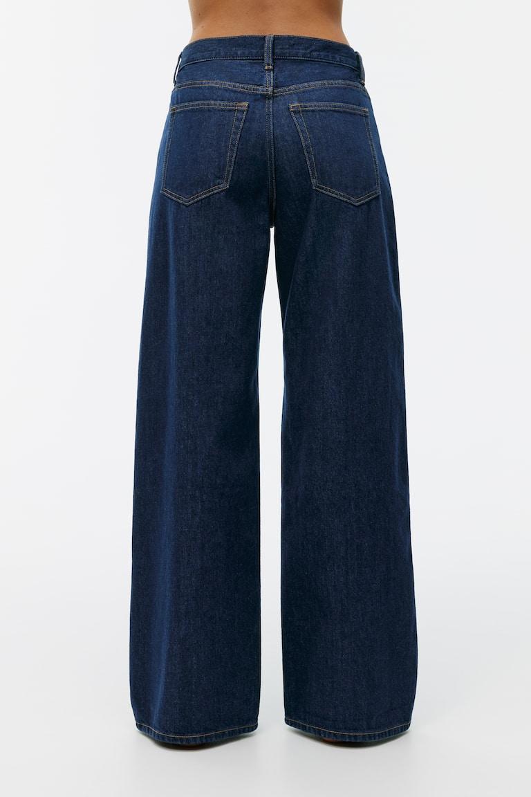 H&M Vaqueros Wide Loose CLOUD - Azul Lavado - MUJER