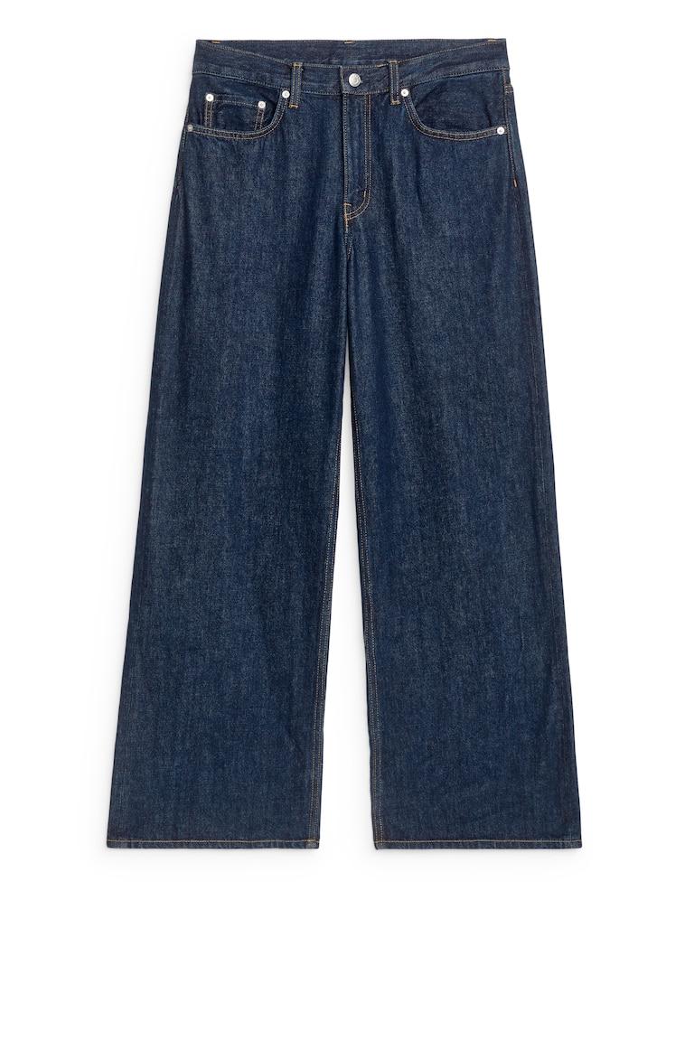H&M Vaqueros Wide Loose CLOUD - Azul Lavado - MUJER