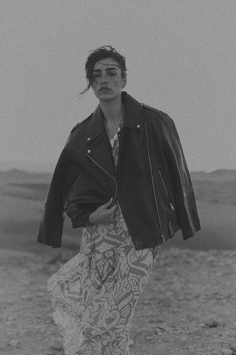 H&M Vestido Con Cordón De Ajuste - Marrón - MUJER