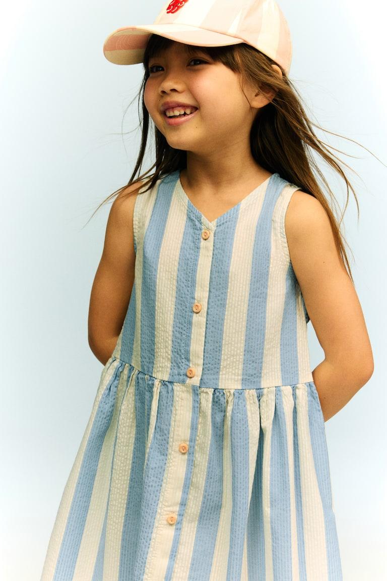H&M Vestido De Algodón - Amarillo Claro - NIÑOS