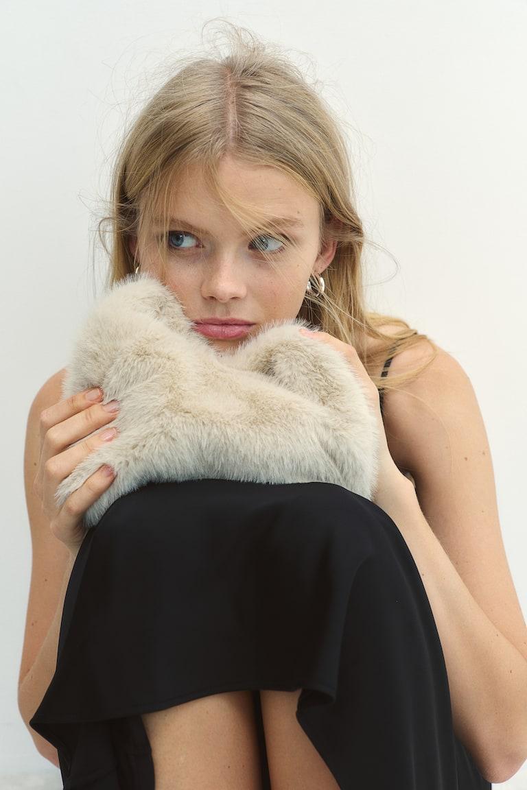 H&M Vestido De Tirantes Con Lazada - Burdeos - MUJER