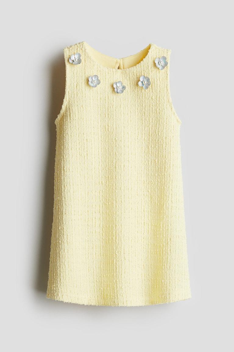 H&M Vestido En Tejido Bouclé - Amarillo - NIÑOS