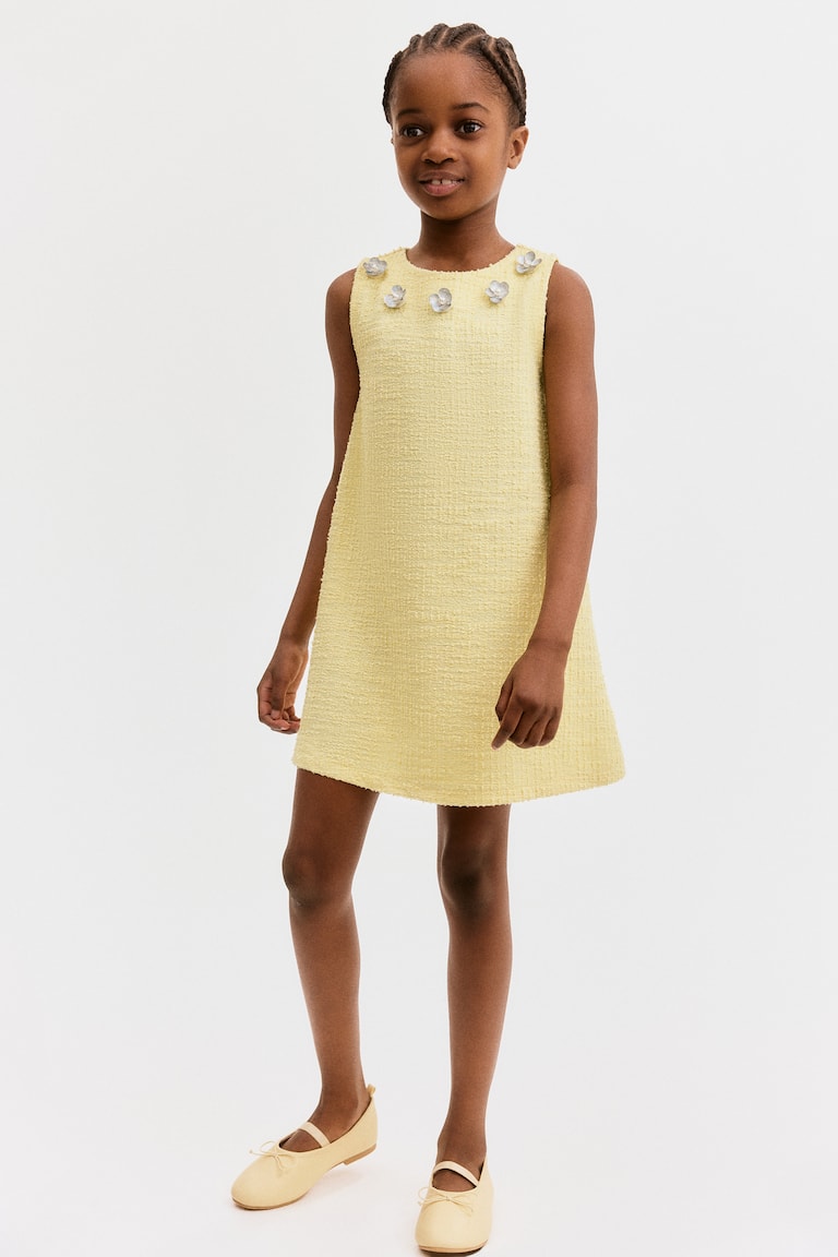 H&M Vestido En Tejido Bouclé - Rosa - NIÑOS