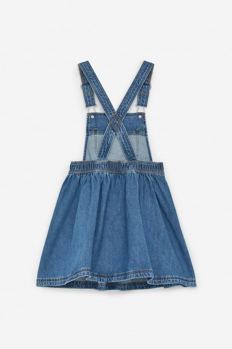 H&M Vestido Tipo Peto - Rojo/blanco - NIÑOS